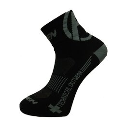 HAVEN Cyclingclassic socks - LITE SILVER NEO 2PAK - black/grey