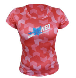 HAVEN Cycling short sleeve jersey - PEARL NEO SHORT - pink/blue