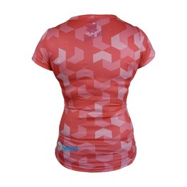 HAVEN Cycling short sleeve jersey - PEARL NEO SHORT - pink/blue
