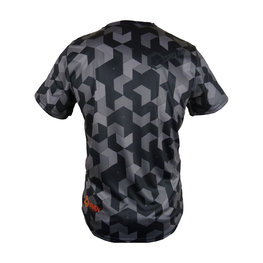 HAVEN Cycling short sleeve jersey - CUBES NEO SHORT - black/red