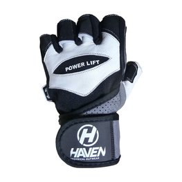 HAVEN Cycling fingerless gloves - POWER LIFT - black
