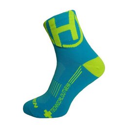 HAVEN Cyclingclassic socks - LITE SILVER NEO 2PAK - blue/yellow