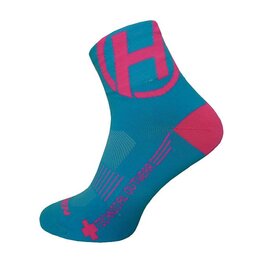 HAVEN Cyclingclassic socks - LITE SILVER NEO 2PAK - blue/pink