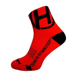 HAVEN Cyclingclassic socks - LITE SILVER NEO 2PAK - red/black