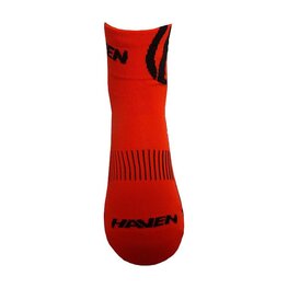HAVEN Cyclingclassic socks - LITE SILVER NEO 2PAK - red/black