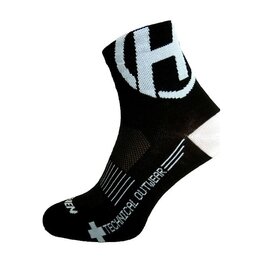 HAVEN Cyclingclassic socks - LITE SILVER NEO 2PAK - black/white