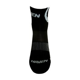 HAVEN Cyclingclassic socks - LITE SILVER NEO 2PAK - black/white