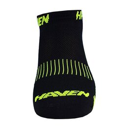HAVEN Cycling ankle socks - SNAKE SILVER NEO 2PAK - black/yellow