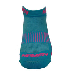 HAVEN Cycling ankle socks - SNAKE SILVER NEO 2PAK - blue/pink