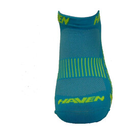 HAVEN Cycling ankle socks - SNAKE SILVER NEO 2PAK - blue/yellow