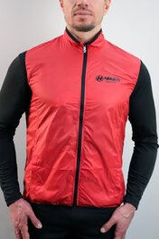HAVEN Cycling gilet - FEATHERLITE BREATH - red/black