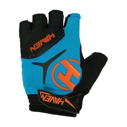 HAVEN Cycling fingerless gloves - DEMO SHORT - blue/orange