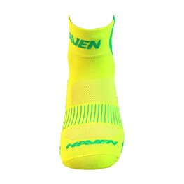 HAVEN Cyclingclassic socks - LITE SILVER NEO 2PAK - yellow/green