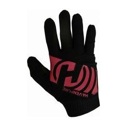 HAVEN Cycling long-finger gloves - HAVEN PURE - black/pink