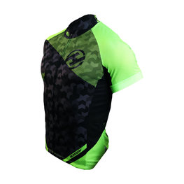 HAVEN Cycling short sleeve jersey - SINGLETRAIL - black/green