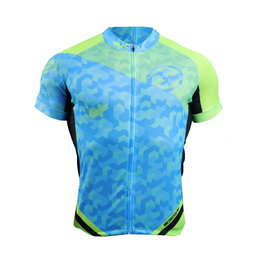 HAVEN Cycling short sleeve jersey - SINGLETRAIL - blue/green