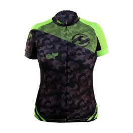 HAVEN Cycling short sleeve jersey - SINGLETRAIL WOMEN - black/green