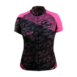 HAVEN Cycling short sleeve jersey - SINGLETRAIL WOMEN - black/pink