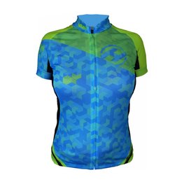 HAVEN Cycling short sleeve jersey - SINGLETRAIL WOMEN - blue/green