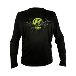 HAVEN Cycling summer long sleeve jersey - NAVAHO II LONG - black/green