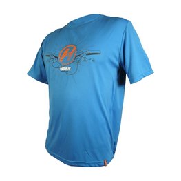 HAVEN Cycling short sleeve jersey - NAVAHO II SHORT - blue/orange