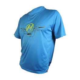 HAVEN Cycling short sleeve jersey - NAVAHO II SHORT - blue/green