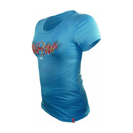 HAVEN Cycling short sleeve jersey - AMAZON II SHORT - blue/pink