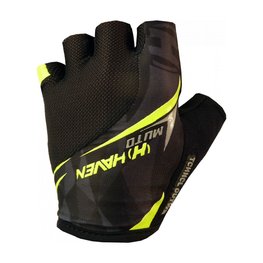 HAVEN Cycling fingerless gloves - MUTO - black/green