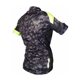 HAVEN Cycling short sleeve jersey - SINGLETRAIL KID - black/green