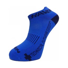 HAVEN Cycling ankle socks - SNAKE SILVER NEO 2PAK - blue