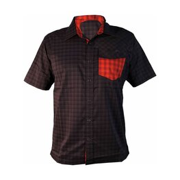 HAVEN shirt - AGNESS SLIMFIT - black/red
