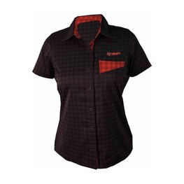 HAVEN shirt - AGNESS SLIMFIT - black/red