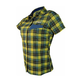 HAVEN shirt - AGNESS SLIMFIT - blue/yellow