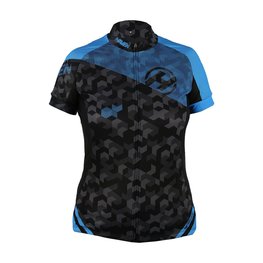 HAVEN Cycling short sleeve jersey - SINGLETRAIL WOMEN - black/blue