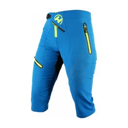 HAVEN Cycling shorts without bib - 3/4 ENERGY THREEQ - blue/yellow