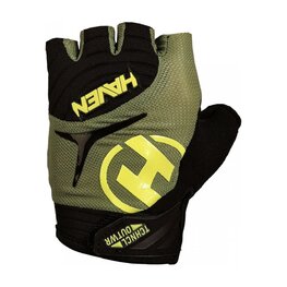 HAVEN Cycling fingerless gloves - DEMO SHORT - green