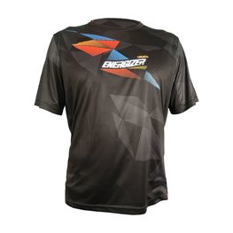 HAVEN Cycling short sleeve jersey - ENERGIZER CRAZY SHORT - black/red/blue