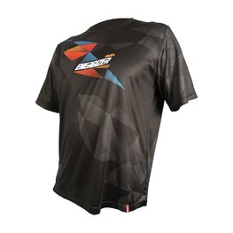 HAVEN Cycling short sleeve jersey - ENERGIZER CRAZY SHORT - black/red/blue