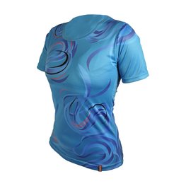 HAVEN Cycling short sleeve jersey - ENERGY CRAZY SHORT - blue