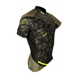 HAVEN Cycling short sleeve jersey - SINGLETRAIL - green/yellow