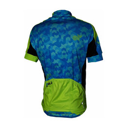 HAVEN Cycling short sleeve jersey - SINGLETRAIL KID - blue/green