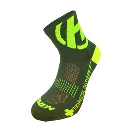 HAVEN Cyclingclassic socks - LITE SILVER NEO - green/yellow