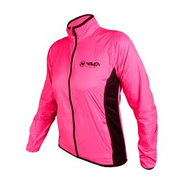 HAVEN Cycling windproof jacket - FEATHERLITE - pink/black
