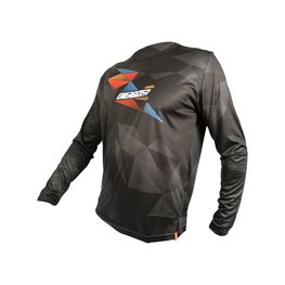 HAVEN Cycling summer long sleeve jersey - ENERGIZER CRAZY LONG - black/red/blue