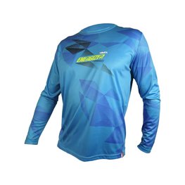 HAVEN Cycling summer long sleeve jersey - ENERGIZER CRAZY LONG - blue