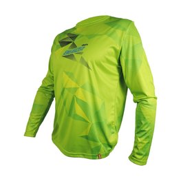 HAVEN Cycling summer long sleeve jersey - ENERGIZER CRAZY LONG - green