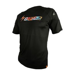 HAVEN Cycling short sleeve jersey - ENERGIZER - black/orange