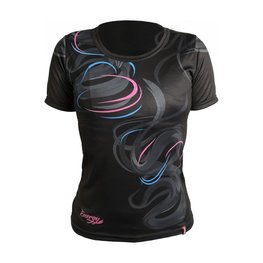 HAVEN Cycling short sleeve jersey - ENERGY CRAZY SHORT - black