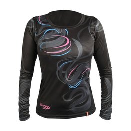 HAVEN Cycling summer long sleeve jersey - ENERGY CRAZY LONG - black