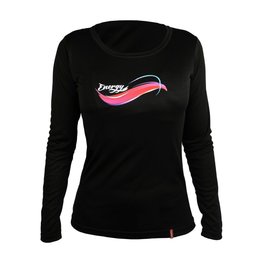 HAVEN Cycling summer long sleeve jersey - ENERGY LONG - black/pink